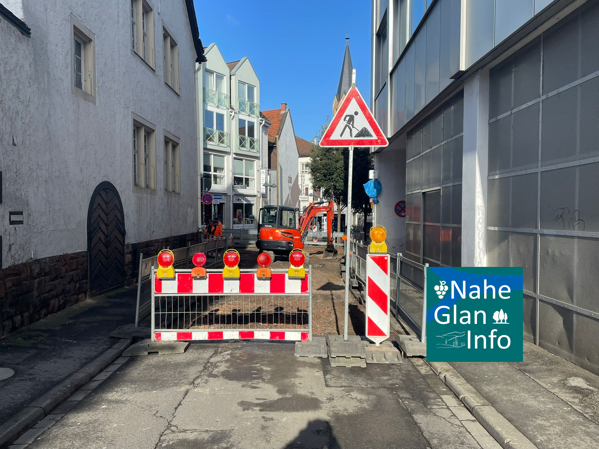 Gymnasialstraße für Autoverkehr gesperrt