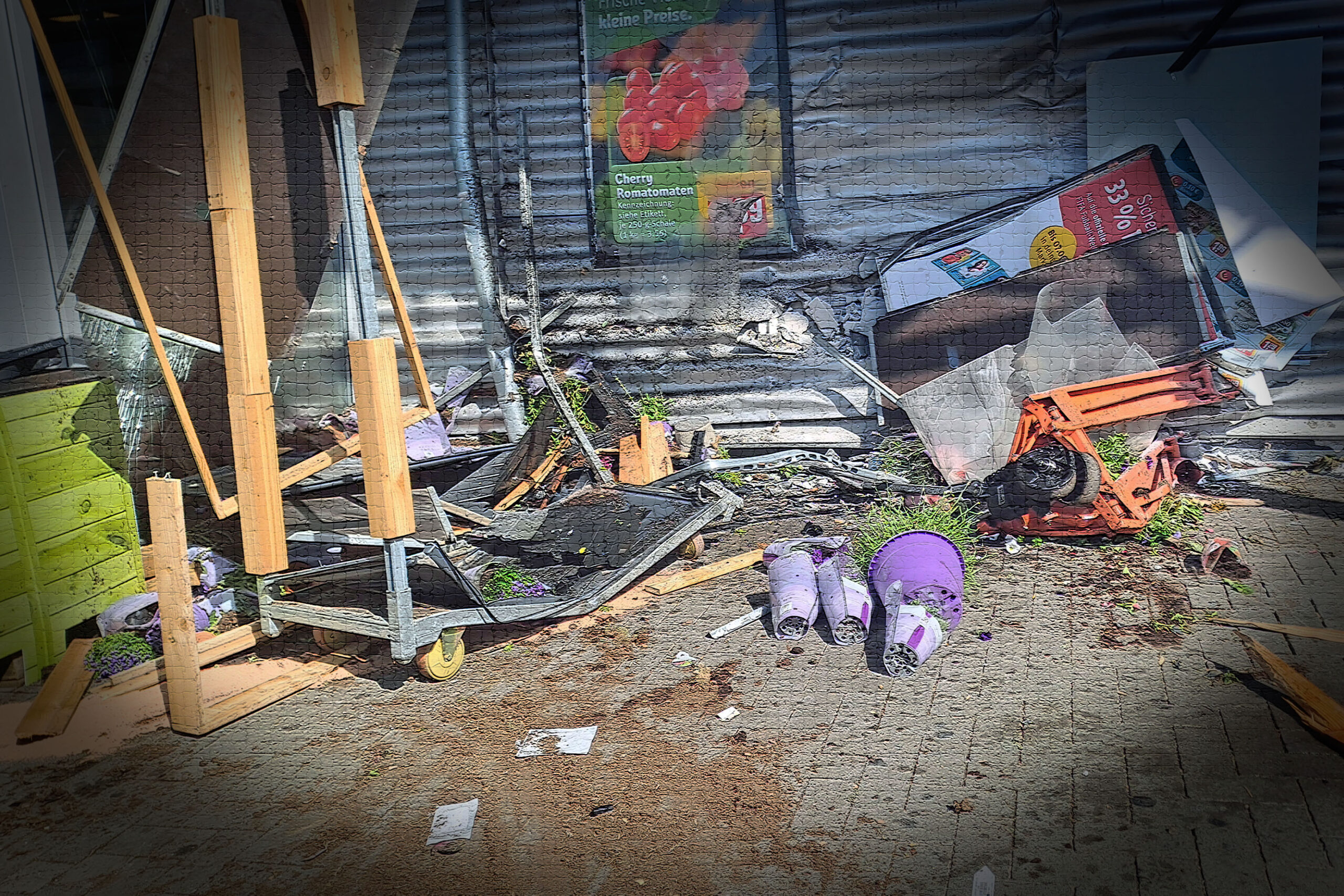 Schreck am Vormittag: Autounfall am REWE-Markt in Bad Kreuznach