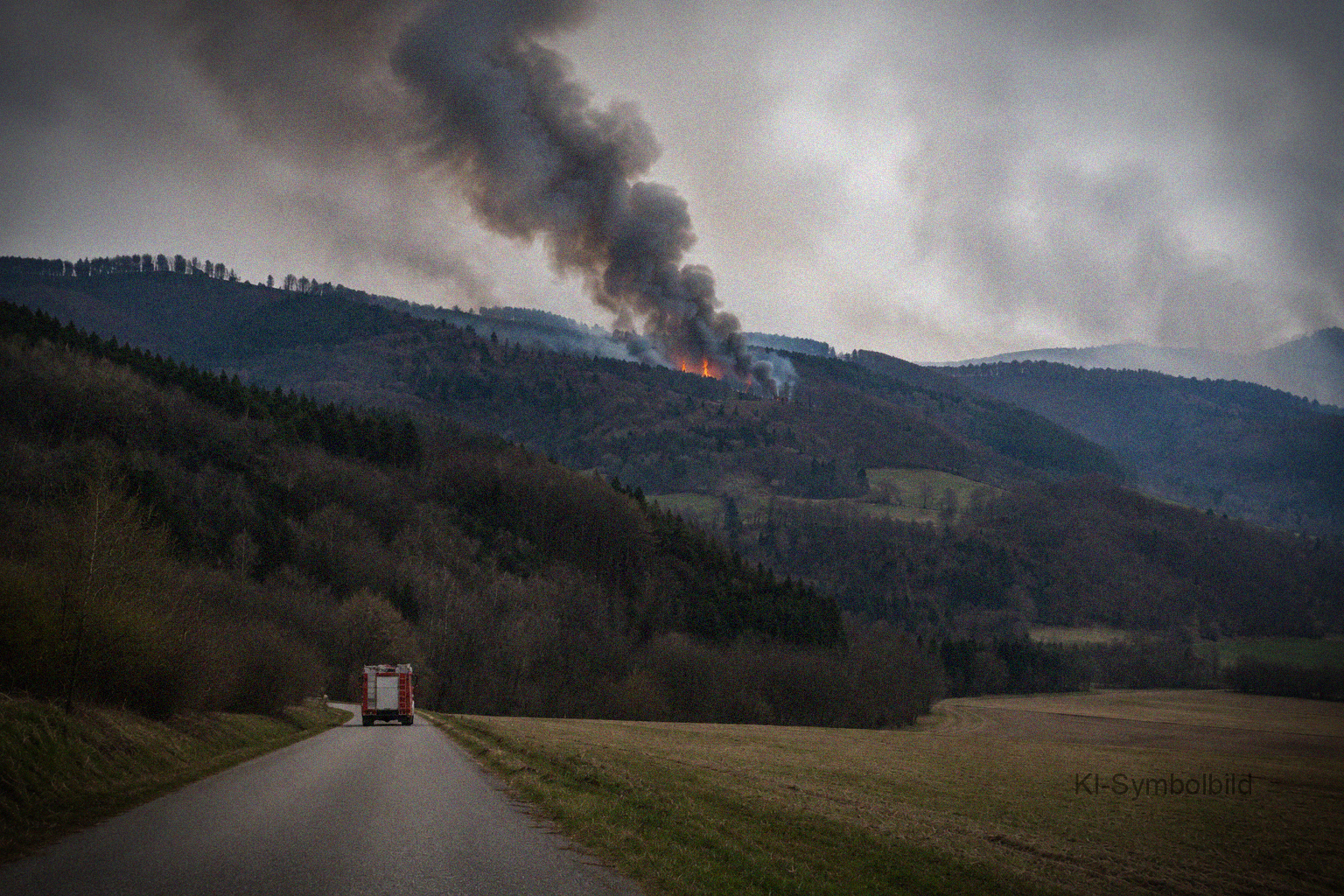 Traisen: Waldbrand löst Großeinsatz der Feuerwehr aus