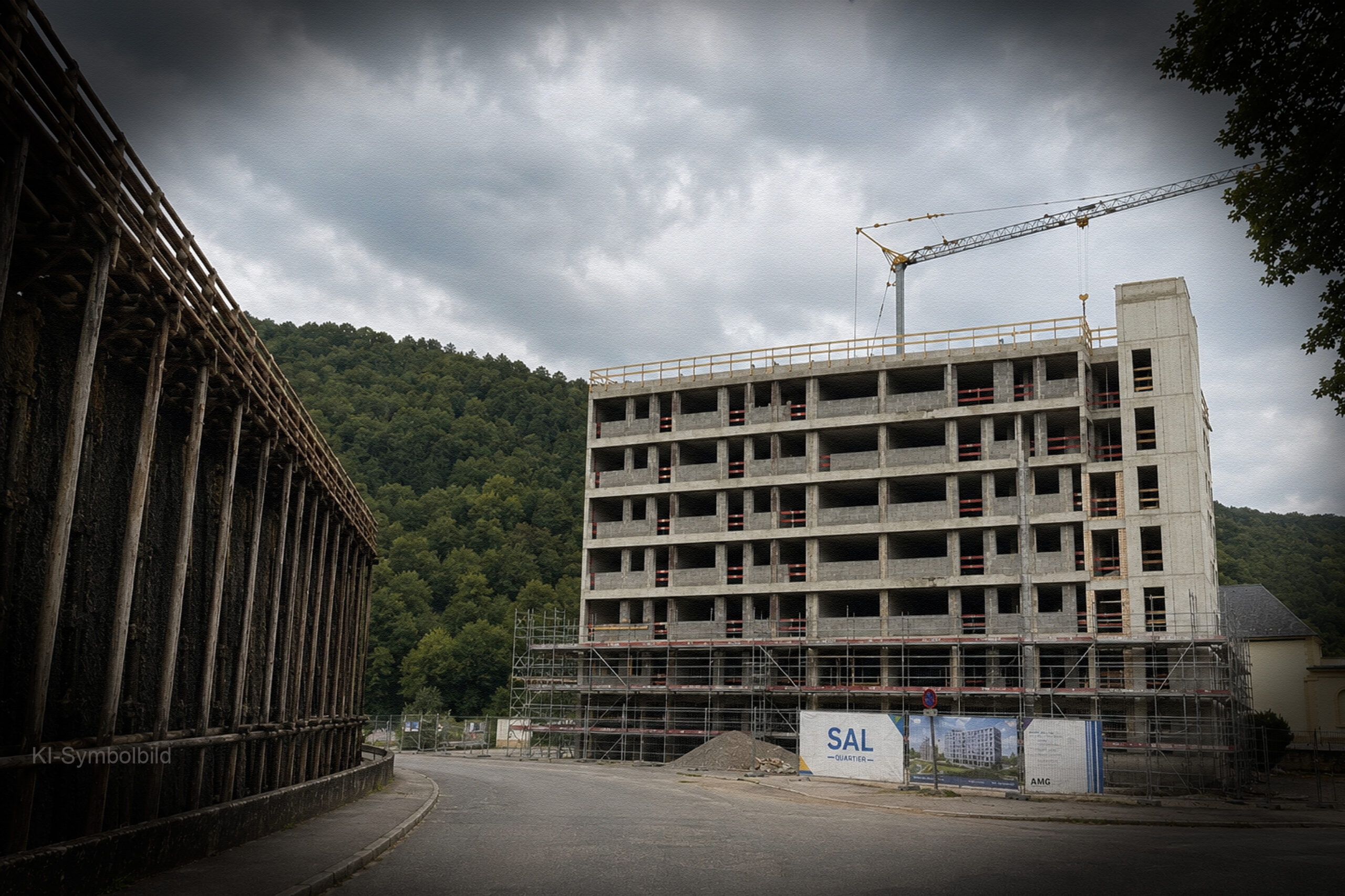 Bad Münster am Stein: Baustopp am SAL-Quartier sorgt für Unruhe