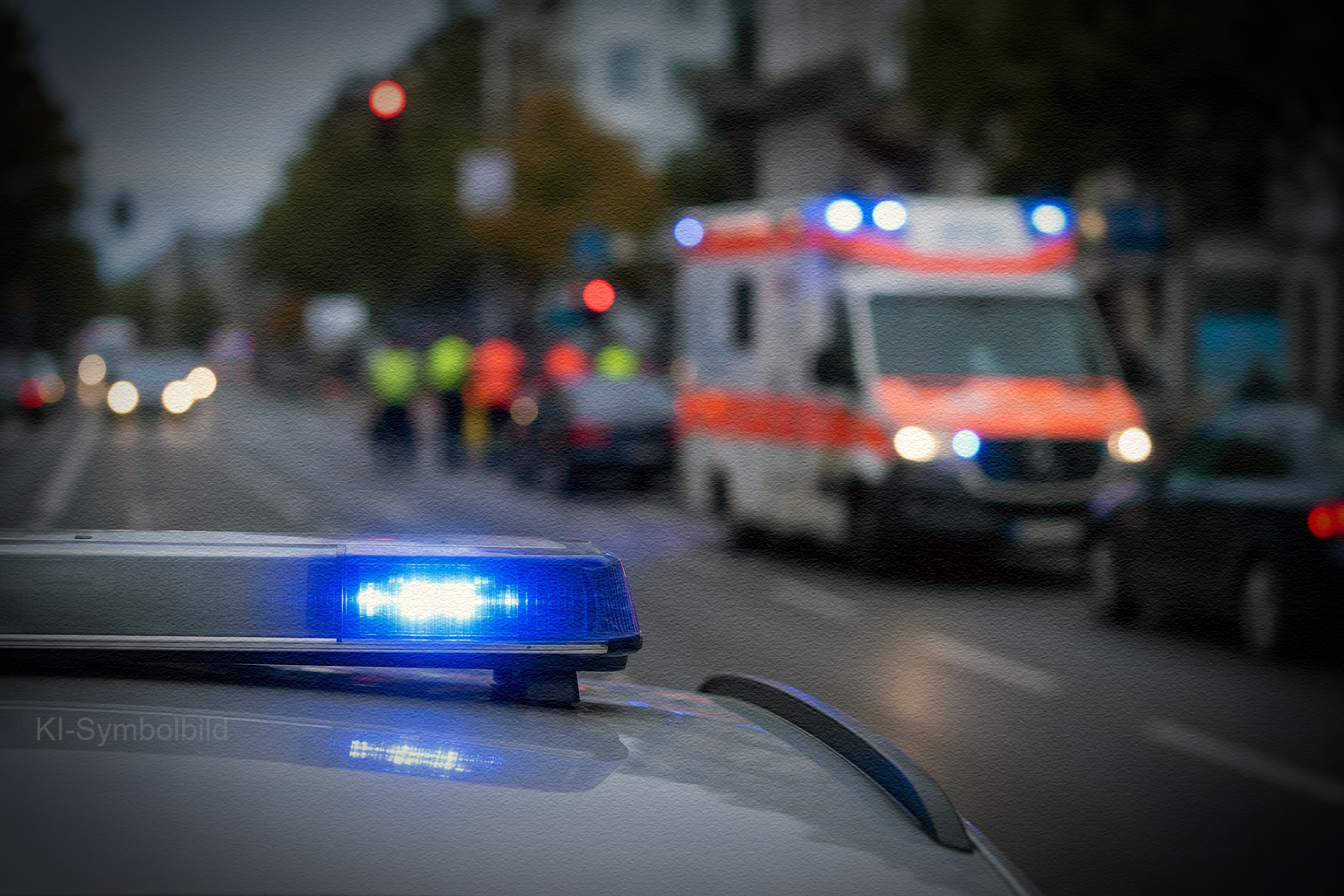 POL-PDKH: Verkehrsunfall zwischen Radfahrer und drei Fußgängern