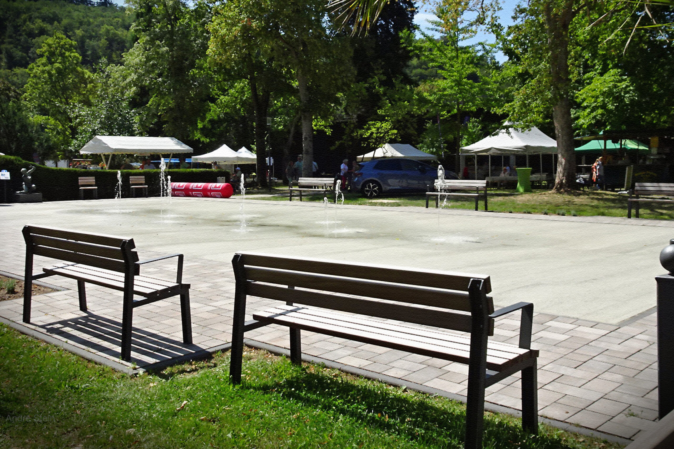 Bad Münster am Stein: Der neue Springbrunnen im Kurpark – Ist das wirklich schön?