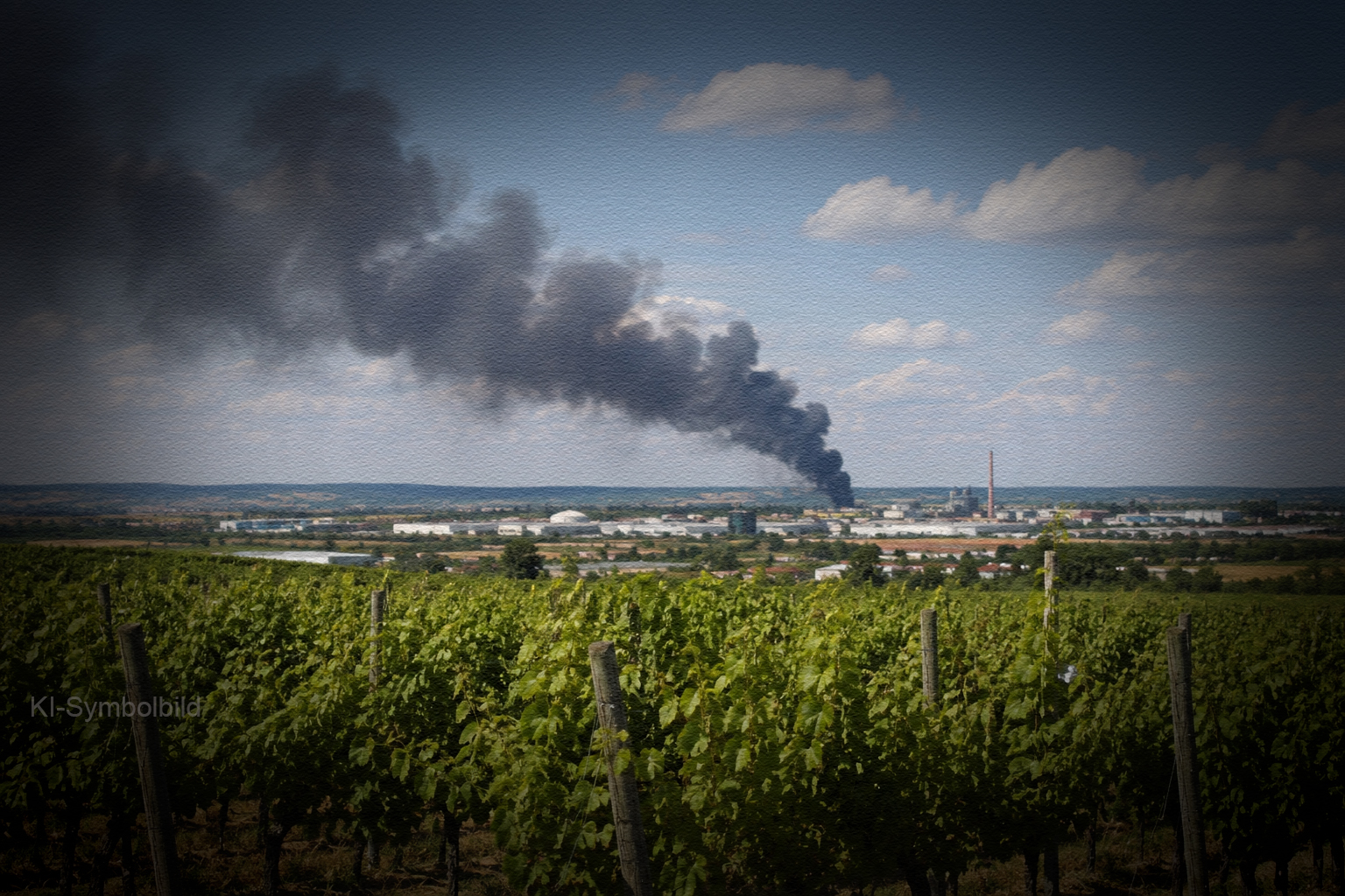 Großbrand im Industriegebiet Sprendlingen – Die Bevölkerung wurde gewarnt